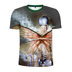 Мужская футболка 3D спортивная с принтом Seether в Санкт-Петербурге, 100% полиэстер с улучшенными характеристиками | приталенный силуэт, круглая горловина, широкие плечи, сужается к линии бедра | Тематика изображения на принте: saron gas | seether