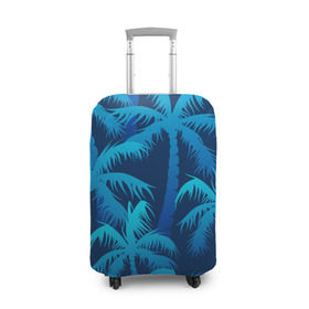 Чехол для чемодана 3D с принтом Пальмы в Санкт-Петербурге, 86% полиэфир, 14% спандекс | двустороннее нанесение принта, прорези для ручек и колес | summer | лес | пальмы | природа