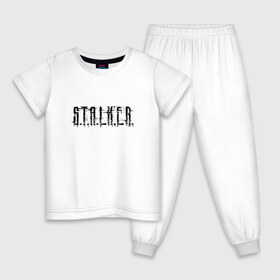 Детская пижама хлопок с принтом Stalker в Санкт-Петербурге, 100% хлопок |  брюки и футболка прямого кроя, без карманов, на брюках мягкая резинка на поясе и по низу штанин
 | stalker | сталкер