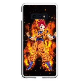 Чехол для Samsung S10E с принтом Dragon Ball в Санкт-Петербурге, Силикон | Область печати: задняя сторона чехла, без боковых панелей | Тематика изображения на принте: anime | dragon ball | goku | драгон болл