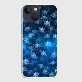 Чехол для iPhone 13 mini с принтом Летающие макаронные монстры в Санкт-Петербурге,  |  | галактикаб паттерн | звезды | космос | лапша | лмм | мем | пастафарианство | спагетти | тефтели | фрикадельки