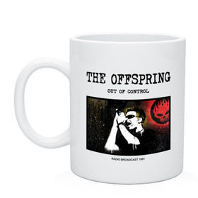 Кружка с принтом The Offspring - out of control в Санкт-Петербурге, керамика | объем — 330 мл, диаметр — 80 мм. Принт наносится на бока кружки, можно сделать два разных изображения | Тематика изображения на принте: 