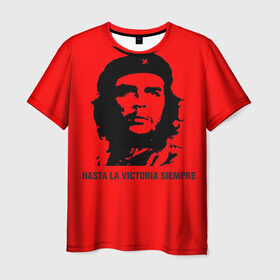 Мужская футболка 3D с принтом Че Гевара Эрнесто в Санкт-Петербурге, 100% полиэфир | прямой крой, круглый вырез горловины, длина до линии бедер | che | guevara