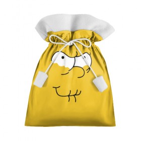 Подарочный 3D мешок с принтом Simpsons Lemon Face в Санкт-Петербурге, 100% полиэстер | Размер: 29*39 см | лимонное | лицо | симпсоны