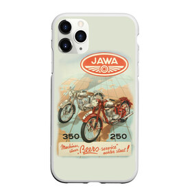 Чехол для iPhone 11 Pro Max матовый с принтом JAWA в Санкт-Петербурге, Силикон |  | Тематика изображения на принте: bike | jawa | moto | sport | байк | мото | спорт | ява