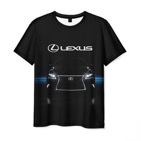 Мужская футболка 3D с принтом Lexus в Санкт-Петербурге, 100% полиэфир | прямой крой, круглый вырез горловины, длина до линии бедер | auto | lexus | sport | toyota | автомобиль | внедорожник | машина | спорт