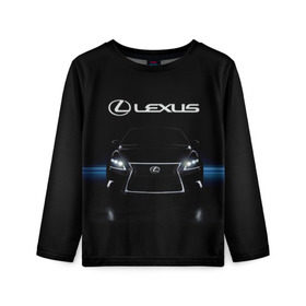 Детский лонгслив 3D с принтом Lexus в Санкт-Петербурге, 100% полиэстер | длинные рукава, круглый вырез горловины, полуприлегающий силуэт
 | auto | lexus | sport | toyota | автомобиль | внедорожник | машина | спорт