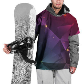 Накидка на куртку 3D с принтом Colorful triangles в Санкт-Петербурге, 100% полиэстер |  | Тематика изображения на принте: polygonal | абстракция | текстура