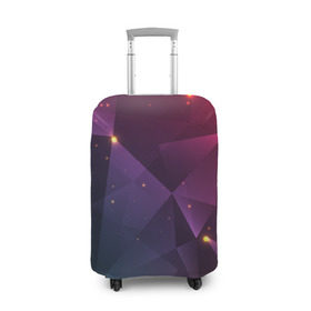 Чехол для чемодана 3D с принтом Colorful triangles в Санкт-Петербурге, 86% полиэфир, 14% спандекс | двустороннее нанесение принта, прорези для ручек и колес | Тематика изображения на принте: polygonal | абстракция | текстура