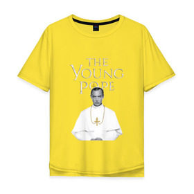 Мужская футболка хлопок Oversize с принтом Молодой Папа | The Young Pope в Санкт-Петербурге, 100% хлопок | свободный крой, круглый ворот, “спинка” длиннее передней части | the young pope | джуд лоу | молодой папа