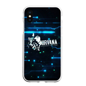 Чехол для iPhone XS Max матовый с принтом Схема Nirvana (Курт Кобейн) в Санкт-Петербурге, Силикон | Область печати: задняя сторона чехла, без боковых панелей | kurt cobain | микросхема | нирвана | плата