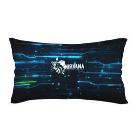 Подушка 3D антистресс с принтом Схема Nirvana (Курт Кобейн) в Санкт-Петербурге, наволочка — 100% полиэстер, наполнитель — вспененный полистирол | состоит из подушки и наволочки на молнии | kurt cobain | микросхема | нирвана | плата