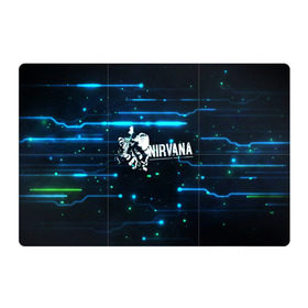 Магнитный плакат 3Х2 с принтом Схема Nirvana (Курт Кобейн) в Санкт-Петербурге, Полимерный материал с магнитным слоем | 6 деталей размером 9*9 см | kurt cobain | микросхема | нирвана | плата