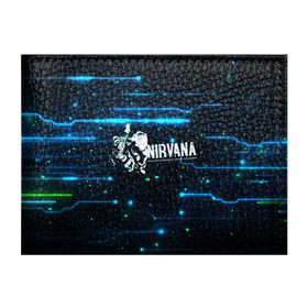 Обложка для студенческого билета с принтом Схема Nirvana (Курт Кобейн) в Санкт-Петербурге, натуральная кожа | Размер: 11*8 см; Печать на всей внешней стороне | kurt cobain | микросхема | нирвана | плата