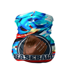 Бандана-труба 3D с принтом Бейсбол color в Санкт-Петербурге, 100% полиэстер, ткань с особыми свойствами — Activecool | плотность 150‒180 г/м2; хорошо тянется, но сохраняет форму | baseball | sport | бейсбол | спорт