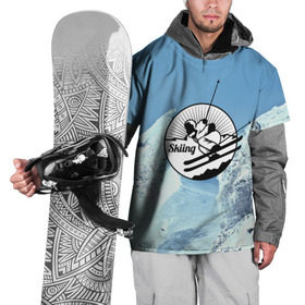 Накидка на куртку 3D с принтом Лыжный спорт в Санкт-Петербурге, 100% полиэстер |  | ski patrol | sport | возвышение | возвышенность | гора | горка | национальный парк | облака | склон | снег | спорт | холм