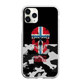 Чехол для iPhone 11 Pro Max матовый с принтом Made in Norway в Санкт-Петербурге, Силикон |  | camouflage | made in norway | skull | абстракция | города | камуфляж | нация | норвегия | страны | текстуры | череп