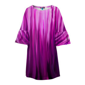Детское платье 3D с принтом фиолетово-черные краски в Санкт-Петербурге, 100% полиэстер | прямой силуэт, чуть расширенный к низу. Круглая горловина, на рукавах — воланы | color | violet | акварель | краски | полосы | фиолетовый | цвет | черный | ярко