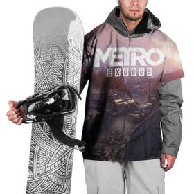 Накидка на куртку 3D с принтом METRO в Санкт-Петербурге, 100% полиэстер |  | metro | metro exodus | метро