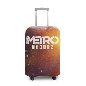 Чехол для чемодана 3D с принтом МЕТРО в Санкт-Петербурге, 86% полиэфир, 14% спандекс | двустороннее нанесение принта, прорези для ручек и колес | metro | metro exodus | метро