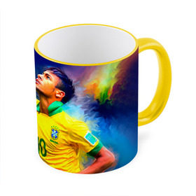 Кружка 3D с принтом Neymar в Санкт-Петербурге, керамика | ёмкость 330 мл | Тематика изображения на принте: neymar | неймар | сборная бразилии