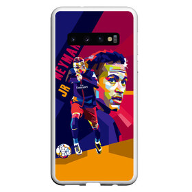 Чехол для Samsung Galaxy S10 с принтом Neymar в Санкт-Петербурге, Силикон | Область печати: задняя сторона чехла, без боковых панелей | neymar | неймар | сборная бразилии