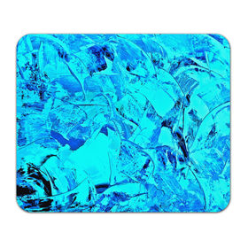 Коврик прямоугольный с принтом Голубые краски в Санкт-Петербурге, натуральный каучук | размер 230 х 185 мм; запечатка лицевой стороны | watercolor | абстракция красок | акварель | брызги красок | краска | потертость красок