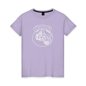 Женская футболка хлопок с принтом Мы сами выбираем свою гору 2 в Санкт-Петербурге, 100% хлопок | прямой крой, круглый вырез горловины, длина до линии бедер, слегка спущенное плечо | альпинист | горы | скалы