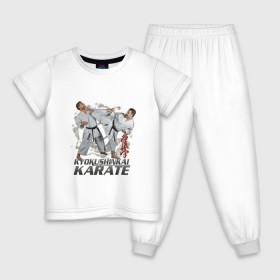Детская пижама хлопок с принтом карате в Санкт-Петербурге, 100% хлопок |  брюки и футболка прямого кроя, без карманов, на брюках мягкая резинка на поясе и по низу штанин
 | Тематика изображения на принте: karate | борьба | каратэ