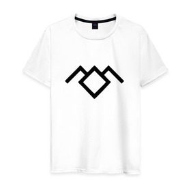 Мужская футболка хлопок с принтом Твин Пикс лого в Санкт-Петербурге, 100% хлопок | прямой крой, круглый вырез горловины, длина до линии бедер, слегка спущенное плечо. | twin peaks | агент купер | совы не то чем кажутся | черный вигвам
