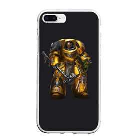 Чехол для iPhone 7Plus/8 Plus матовый с принтом Warhammer 40 000 в Санкт-Петербурге, Силикон | Область печати: задняя сторона чехла, без боковых панелей | game | hammer | terminator armor | warhammer 40k | wh40k | игра | игрок | терминатор | фантастика | фэнтези