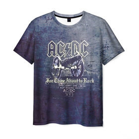 Мужская футболка 3D с принтом AC/DC пушка в Санкт-Петербурге, 100% полиэфир | прямой крой, круглый вырез горловины, длина до линии бедер | ac dc | acdc | for those about to rock | австралийская | ангус янг | блюз рок | головы | группа | крис слэйд | метал | музыканты | певцы | рок | рок н ролл | сталь | стиви янг | хард рок | эксл роуз