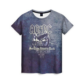 Женская футболка 3D с принтом AC/DC пушка в Санкт-Петербурге, 100% полиэфир ( синтетическое хлопкоподобное полотно) | прямой крой, круглый вырез горловины, длина до линии бедер | ac dc | acdc | for those about to rock | австралийская | ангус янг | блюз рок | головы | группа | крис слэйд | метал | музыканты | певцы | рок | рок н ролл | сталь | стиви янг | хард рок | эксл роуз