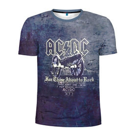 Мужская футболка 3D спортивная с принтом AC/DC пушка в Санкт-Петербурге, 100% полиэстер с улучшенными характеристиками | приталенный силуэт, круглая горловина, широкие плечи, сужается к линии бедра | Тематика изображения на принте: ac dc | acdc | for those about to rock | австралийская | ангус янг | блюз рок | головы | группа | крис слэйд | метал | музыканты | певцы | рок | рок н ролл | сталь | стиви янг | хард рок | эксл роуз
