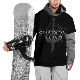 Накидка на куртку 3D с принтом Shadow of War 1 в Санкт-Петербурге, 100% полиэстер |  | lord of the rings