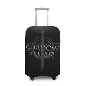 Чехол для чемодана 3D с принтом Shadow of War 1 в Санкт-Петербурге, 86% полиэфир, 14% спандекс | двустороннее нанесение принта, прорези для ручек и колес | lord of the rings