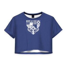 Женская футболка 3D укороченная с принтом Age of triumph в Санкт-Петербурге, 100% полиэстер | круглая горловина, длина футболки до линии талии, рукава с отворотами | destiny | destiny 2 | банджи | банжи | дестини | дэстини