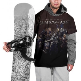Накидка на куртку 3D с принтом Shadow of War 2 в Санкт-Петербурге, 100% полиэстер |  | Тематика изображения на принте: lord of the rings