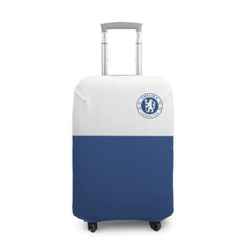 Чехол для чемодана 3D с принтом Chelsea - Light Blue в Санкт-Петербурге, 86% полиэфир, 14% спандекс | двустороннее нанесение принта, прорези для ручек и колес | челси