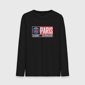 Мужской лонгслив хлопок с принтом Paris Saint-Germain - New collections 2018 в Санкт-Петербурге, 100% хлопок |  | Тематика изображения на принте: psg | псж