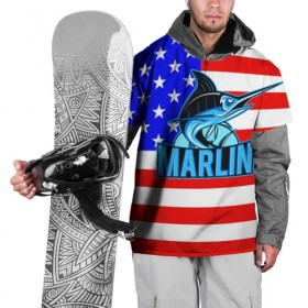 Накидка на куртку 3D с принтом Marlin USA в Санкт-Петербурге, 100% полиэстер |  | 