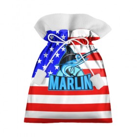 Подарочный 3D мешок с принтом Marlin USA в Санкт-Петербурге, 100% полиэстер | Размер: 29*39 см | Тематика изображения на принте: 