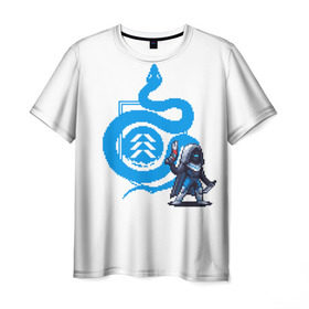 Мужская футболка 3D с принтом Snake в Санкт-Петербурге, 100% полиэфир | прямой крой, круглый вырез горловины, длина до линии бедер | destiny | destiny 2 | дестени