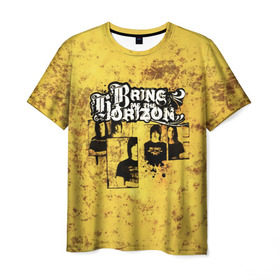 Мужская футболка 3D с принтом Группа Bring Me the Horizon в Санкт-Петербурге, 100% полиэфир | прямой крой, круглый вырез горловины, длина до линии бедер | bmth | bring me the horizon | альтернативный метал | альтернативный рок | группа | достань для меня горизонт | дэткор | метал | рок | электроник рок