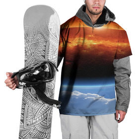 Накидка на куртку 3D с принтом Космос в Санкт-Петербурге, 100% полиэстер |  | space | star | вселенная | звезды | земля | космический | космос | планеты | пространство