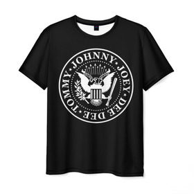 Мужская футболка 3D с принтом The Ramones в Санкт-Петербурге, 100% полиэфир | прямой крой, круглый вырез горловины, длина до линии бедер | punk | ramones | rock | панк | рамонс | рок