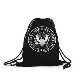 Рюкзак-мешок 3D с принтом The Ramones в Санкт-Петербурге, 100% полиэстер | плотность ткани — 200 г/м2, размер — 35 х 45 см; лямки — толстые шнурки, застежка на шнуровке, без карманов и подкладки | punk | ramones | rock | панк | рамонс | рок