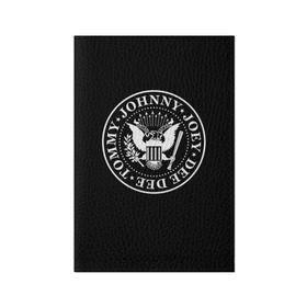 Обложка для паспорта матовая кожа с принтом The Ramones в Санкт-Петербурге, натуральная матовая кожа | размер 19,3 х 13,7 см; прозрачные пластиковые крепления | punk | ramones | rock | панк | рамонс | рок