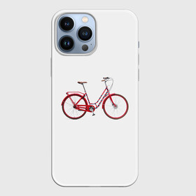 Чехол для iPhone 13 Pro Max с принтом Велосипед в Санкт-Петербурге,  |  | Тематика изображения на принте: bicycle | байсикл | велик | красный | москва | педали