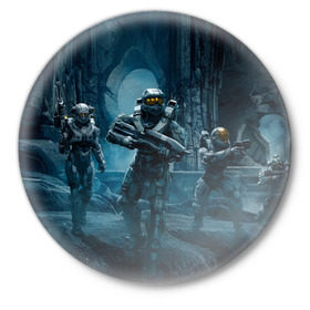 Значок с принтом Halo wars в Санкт-Петербурге,  металл | круглая форма, металлическая застежка в виде булавки | halo